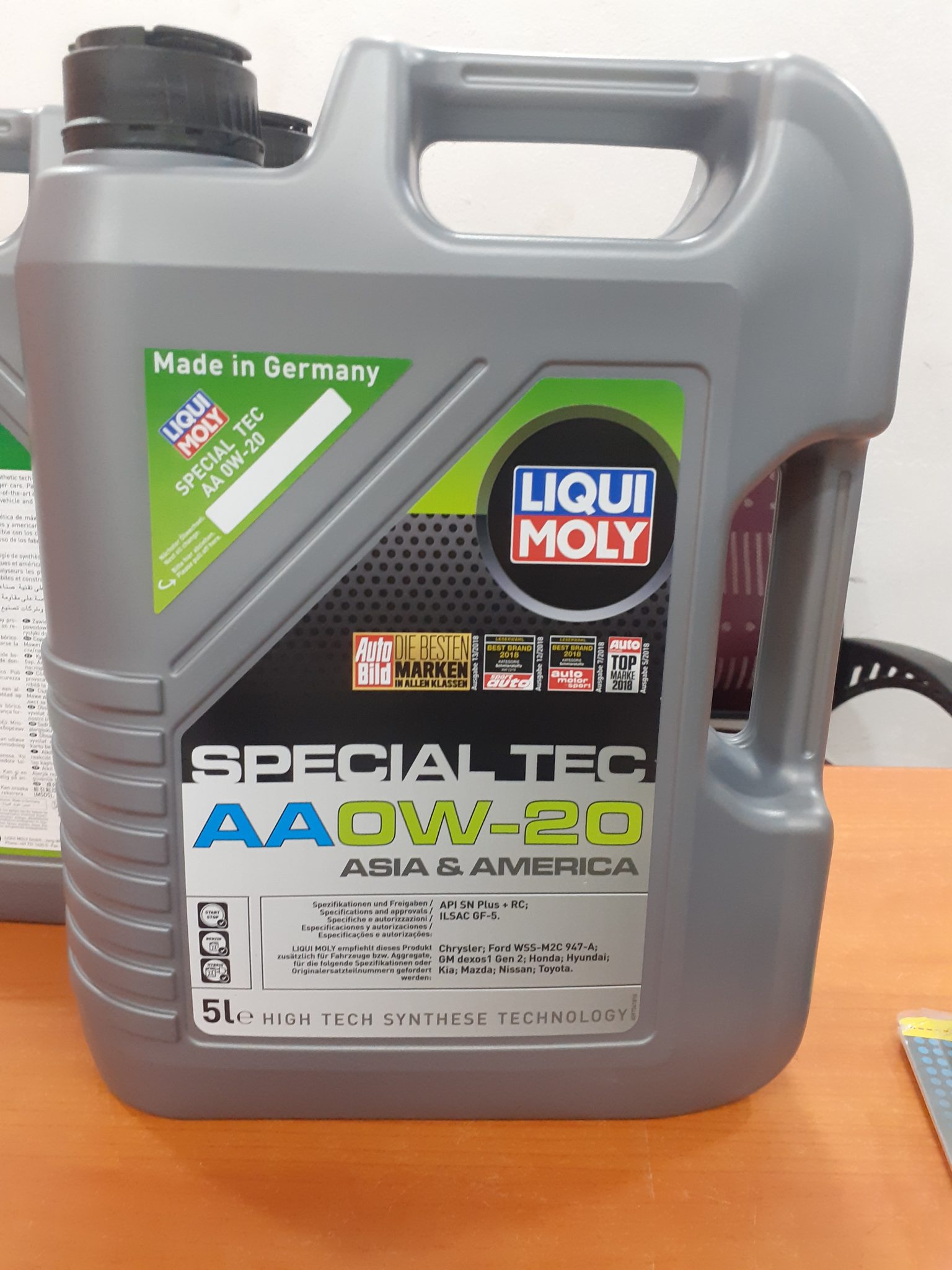 LIQUI MOLY Special Tec AA SAE 0W-20 | 5 L | Synthesis technology motor oil  | SKU: 2208