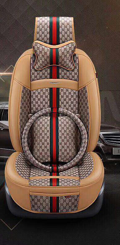 Grey Gucci car seat cover (the - Gemie car accessories