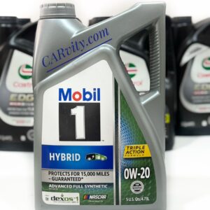 Mobil 1 0w-20 Hybrid (Advanced Full Synthetic Motor Oil) 5Quarts (4.73Ltrs)